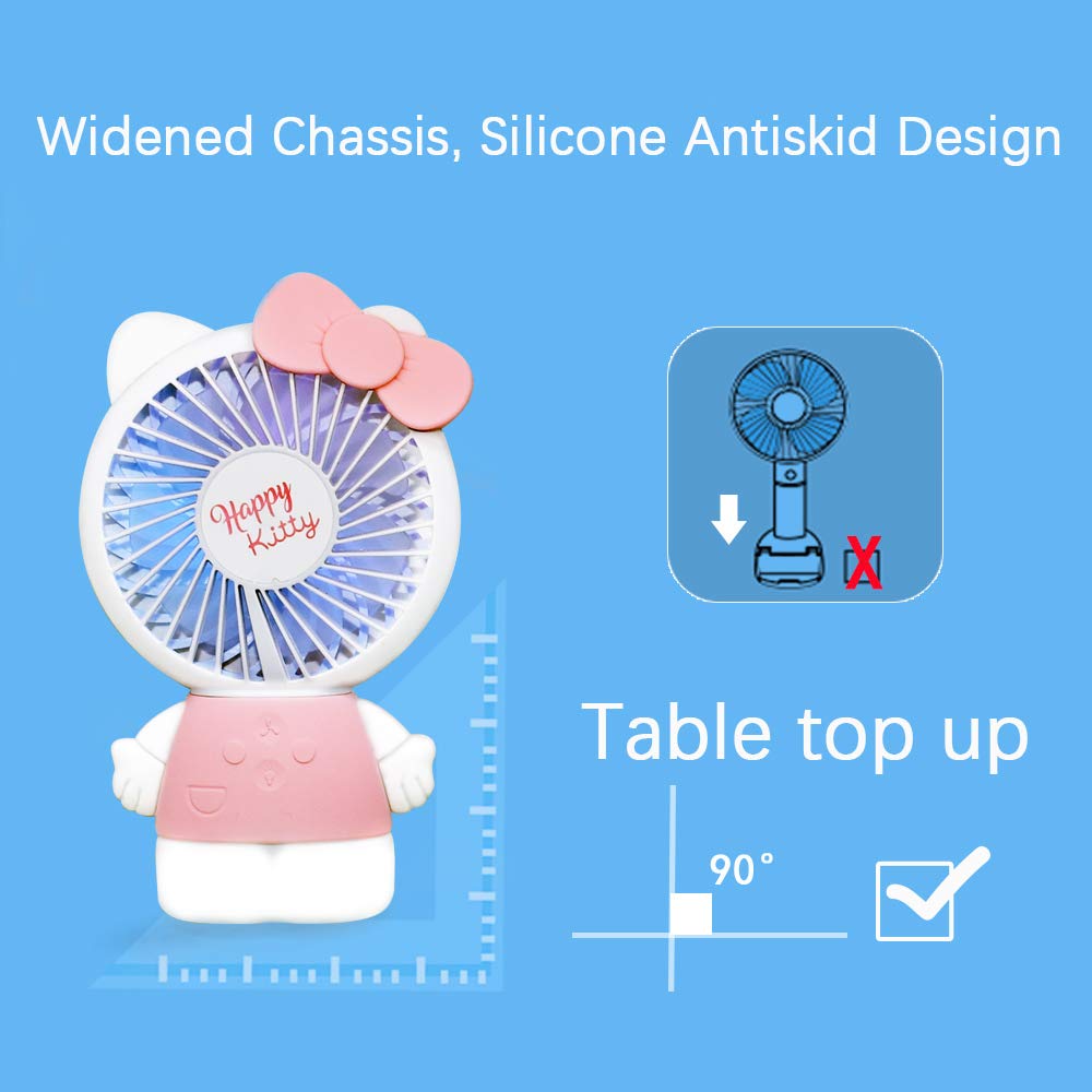 Hello Kitty 2-Pack Handheld Fan with Tabletop Stand