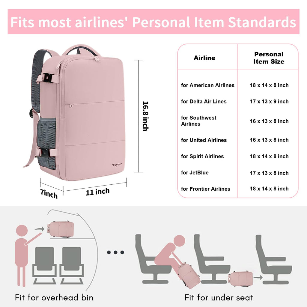 Pink Travel Backpack