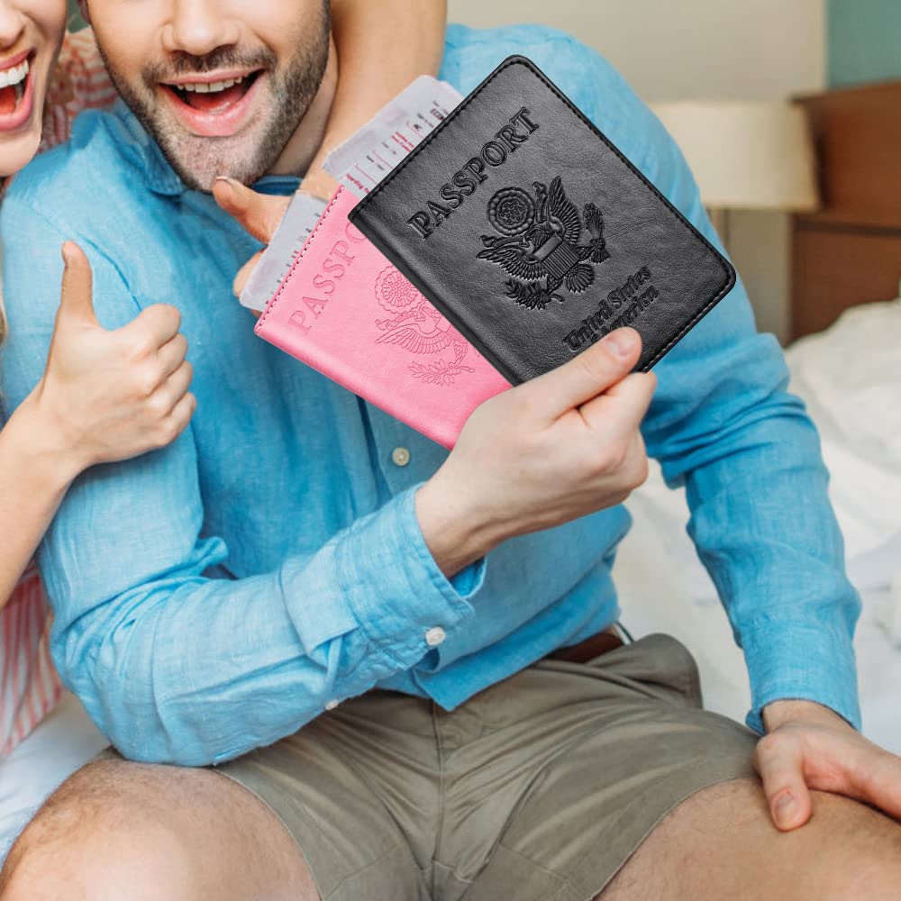 Passport Holder for Travel 2 Pcs
