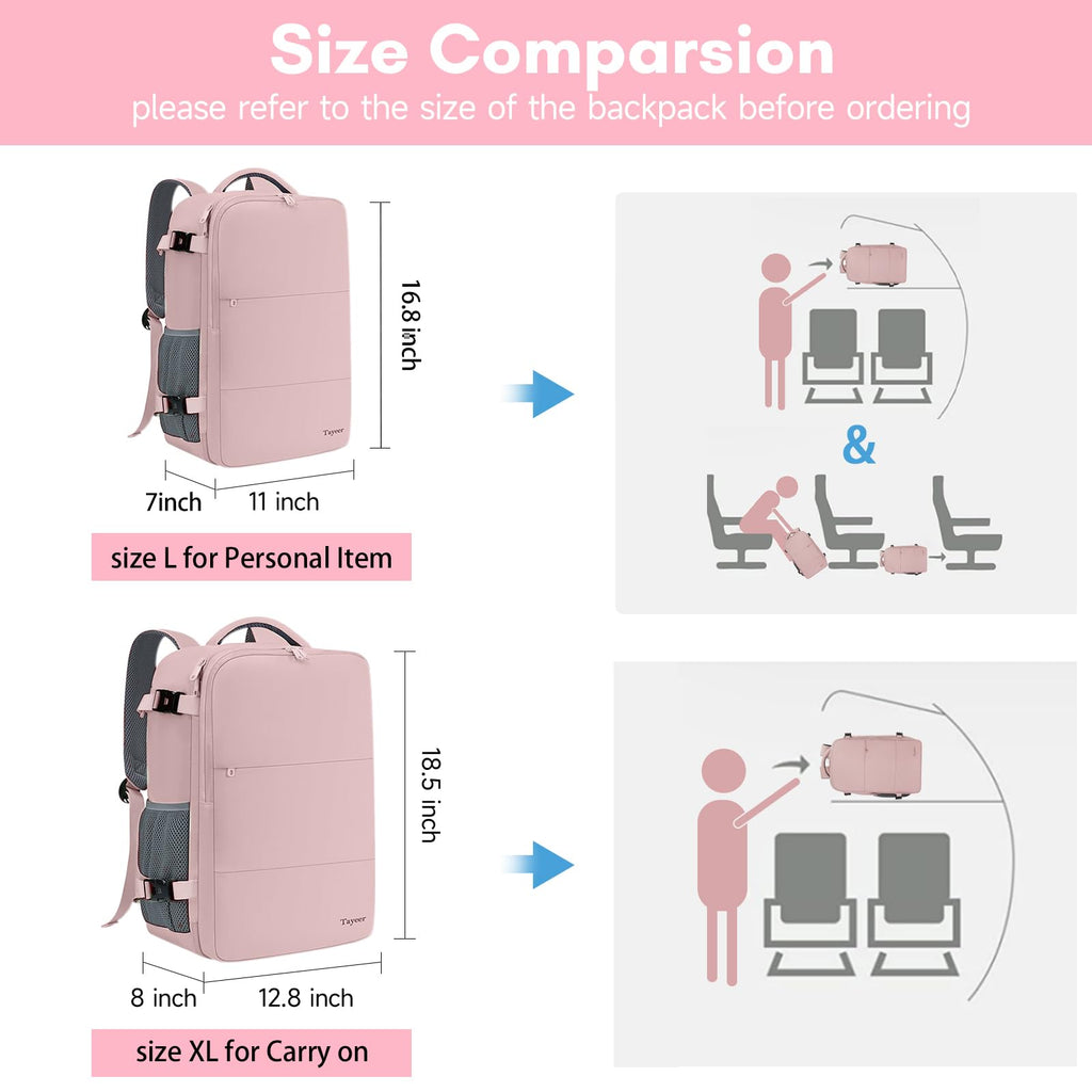 Pink Travel Backpack