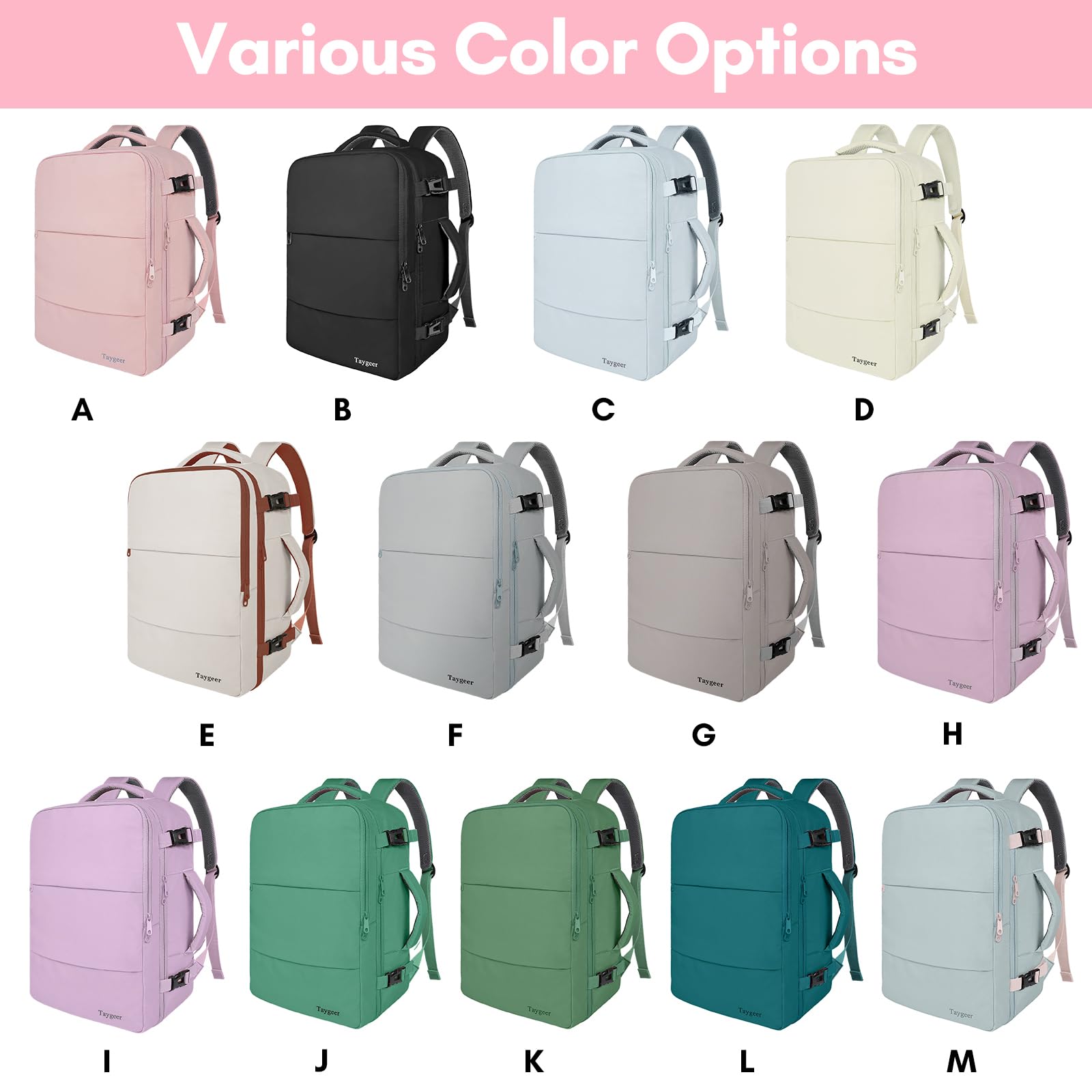 Pink Travel Backpack