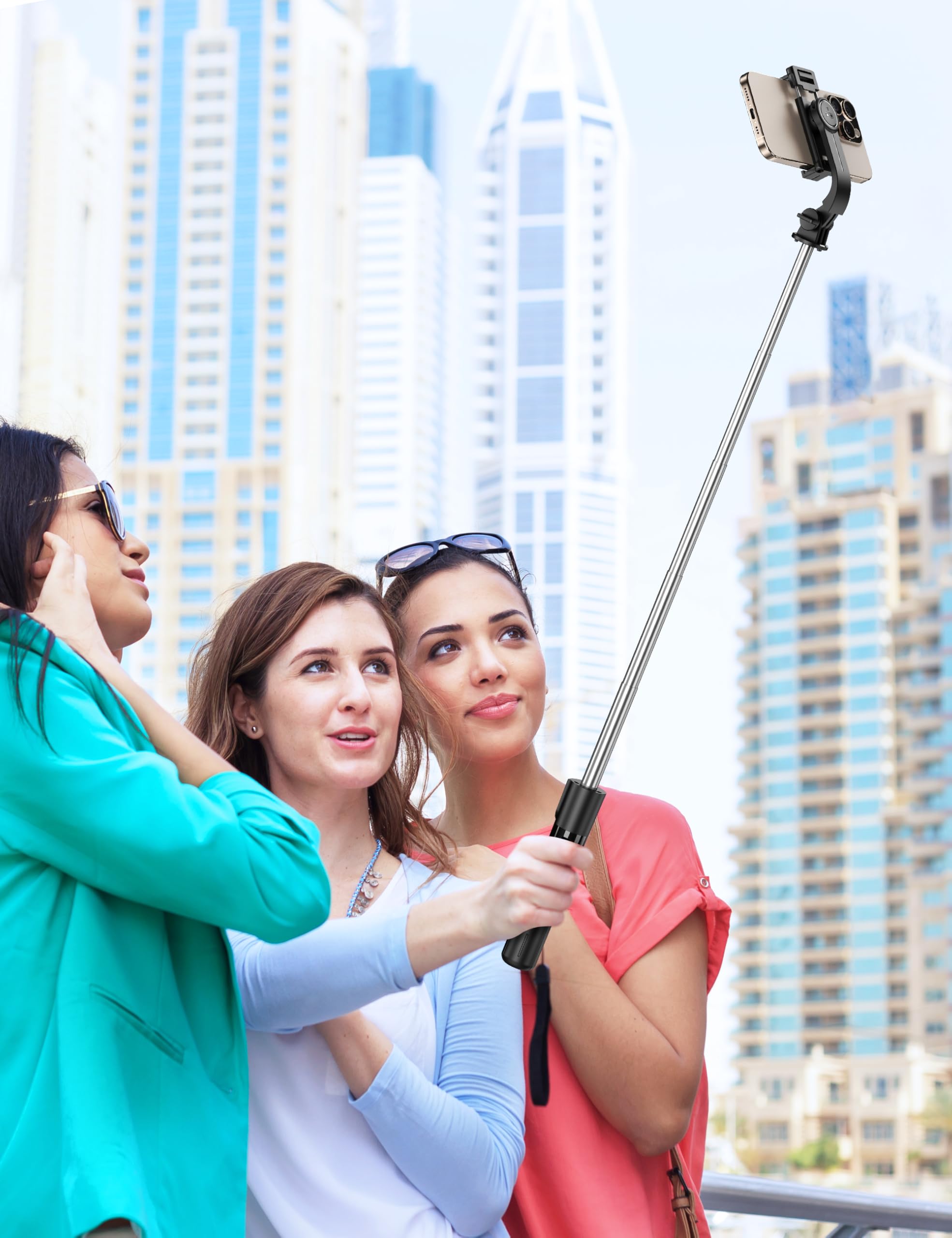Portable Selfie Stick, 4 in 1 Extendable Phone Tripod Stand